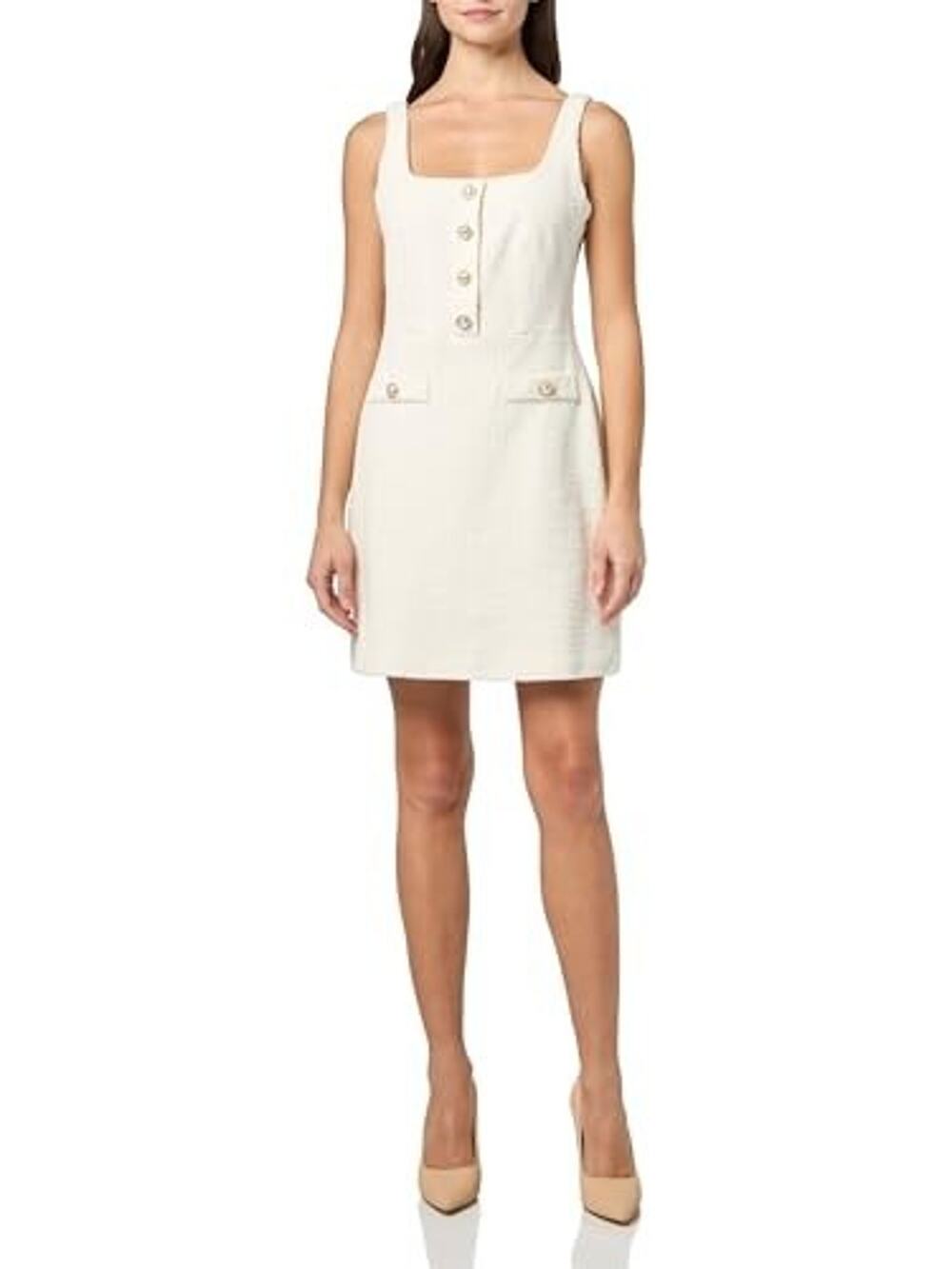 KARL LAGERFELD Paris Women's Dress Ivory Size 10 3106